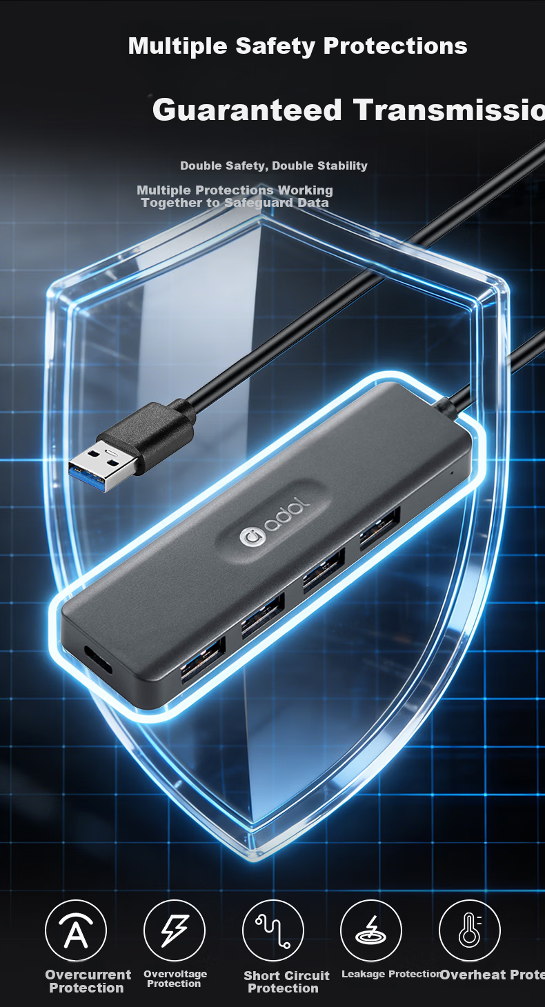 ASUS a USB Splitter USB 3.0 Adapter USB Expander USB Extension Cable Hub USB Dock Converter HA403 (1.5M) 9