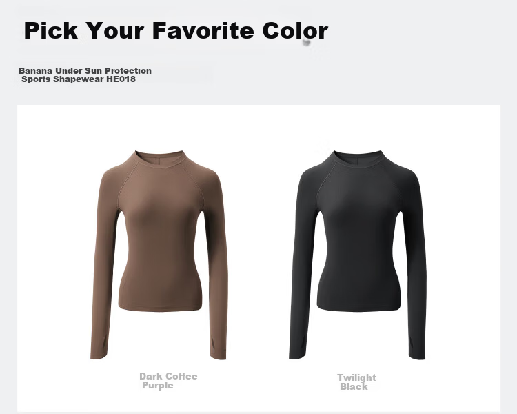 Beneunder Women's Sports Sun Protection Jacket Long Sleeve Quick-Dry Breathable Base Layer Shaping Top HE018 Burgundy Purple XL 25