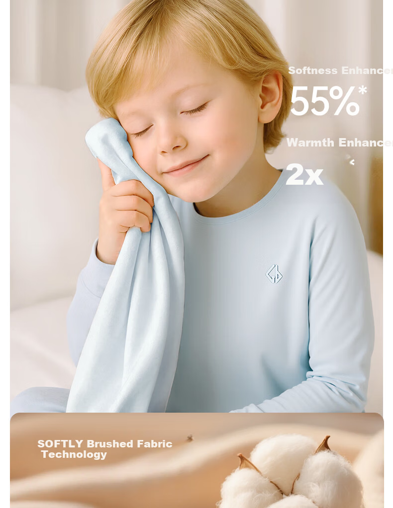 Gb Children's Cotton Thermal Underwear Set Autumn Clothes Boys Girls Kids Cotton Sweater 2