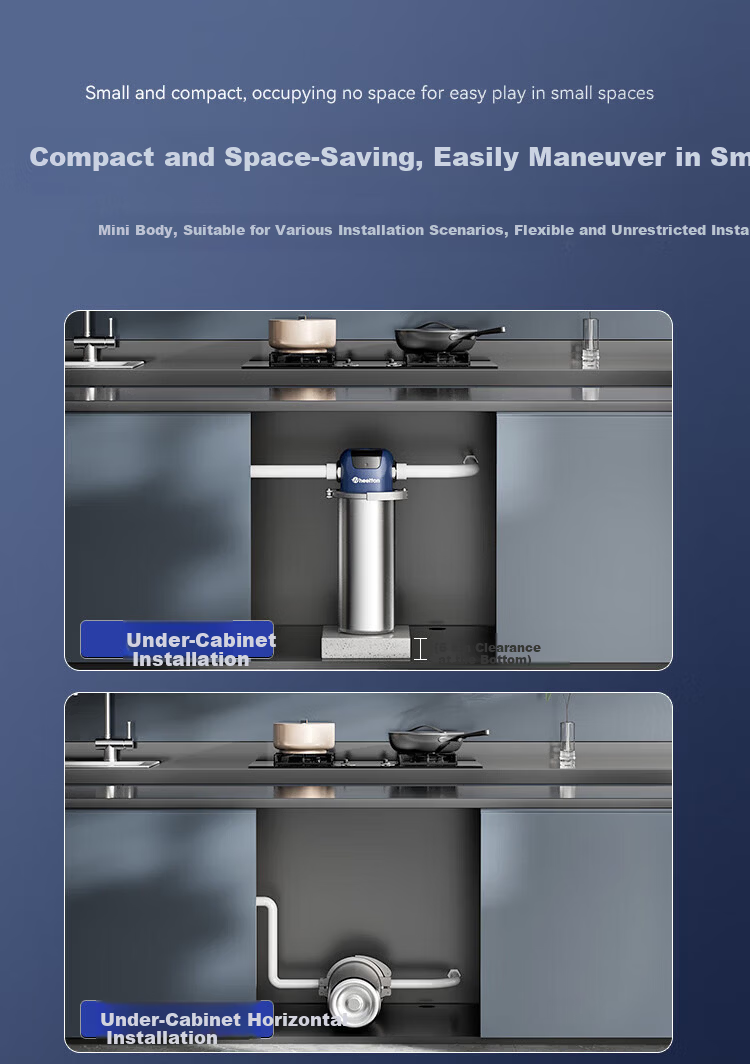 Welton M7 Central Water Purifier Whole House Pre-Filter Under-Sink Explosion-Proof Large White Bottle High Flow Commercial Restaurant Chlorine Removal Water Filter Home Tap Water System 14
