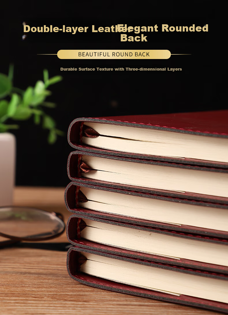 Elifo A5 Party Member Study Notebook 2026 Party Member Notebook Party Building Record Book Party Class Work Meeting Notebook Brown 1 Pack 7