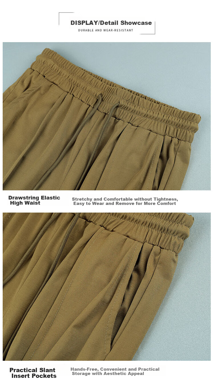 Woodpecker Women's Wide Leg Pants Spring Summer Straight Leg Sports Trousers High Waist Casual Slimming Draped Pants Green 4XL 24
