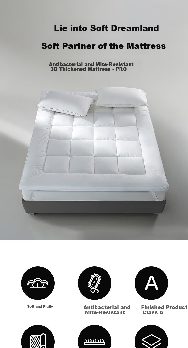 LOVO Luolai Life Antibacterial Mite-Resistant Mattress Thickened Tatami Mattress 1.2m Student Dormitory Bedding Pad 1