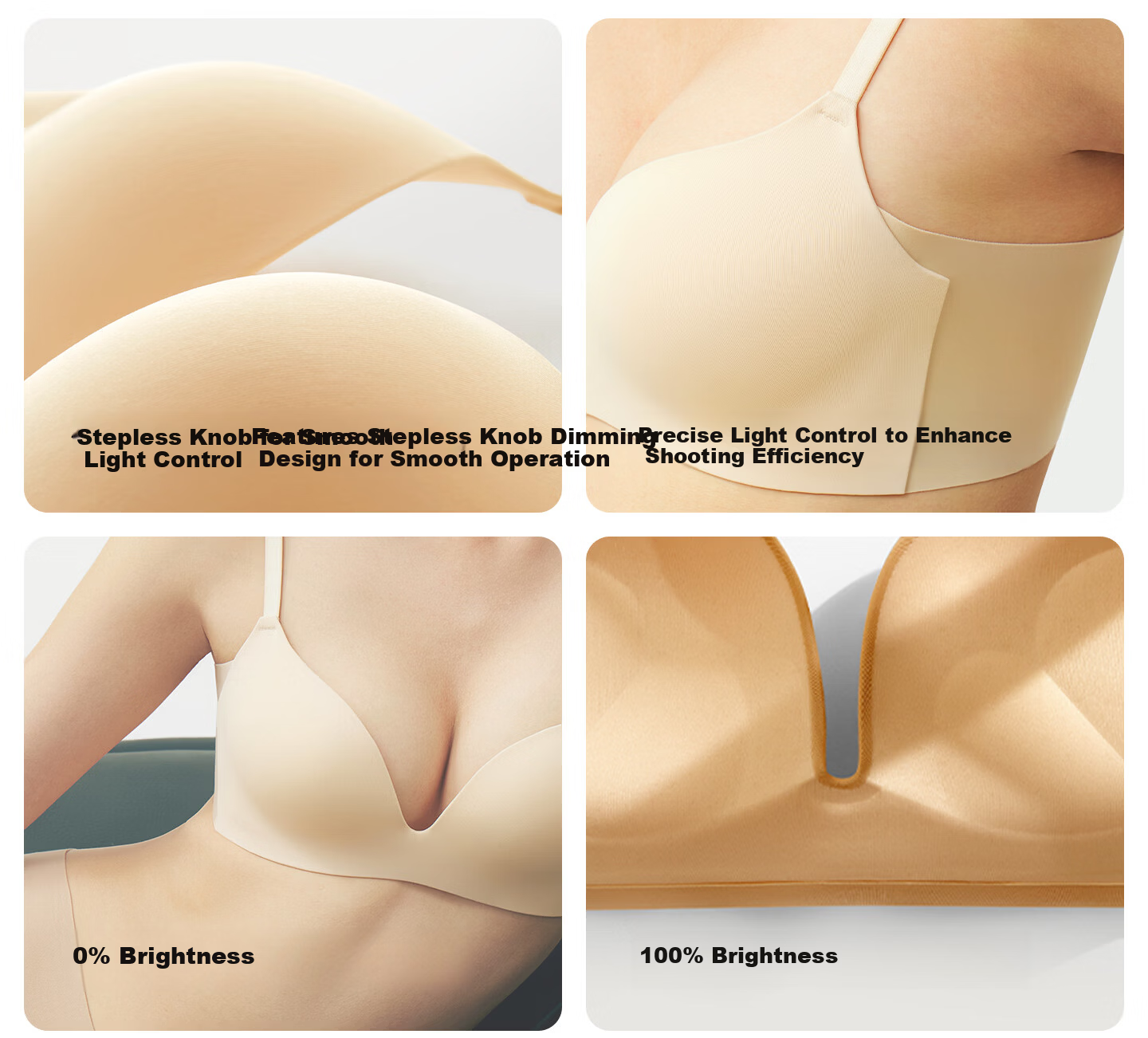 YOUKESHU Small Bust Push-Up Bra for Women Invisible Seamless Soft Support Wireless Side Breast Gathering New Style 5
