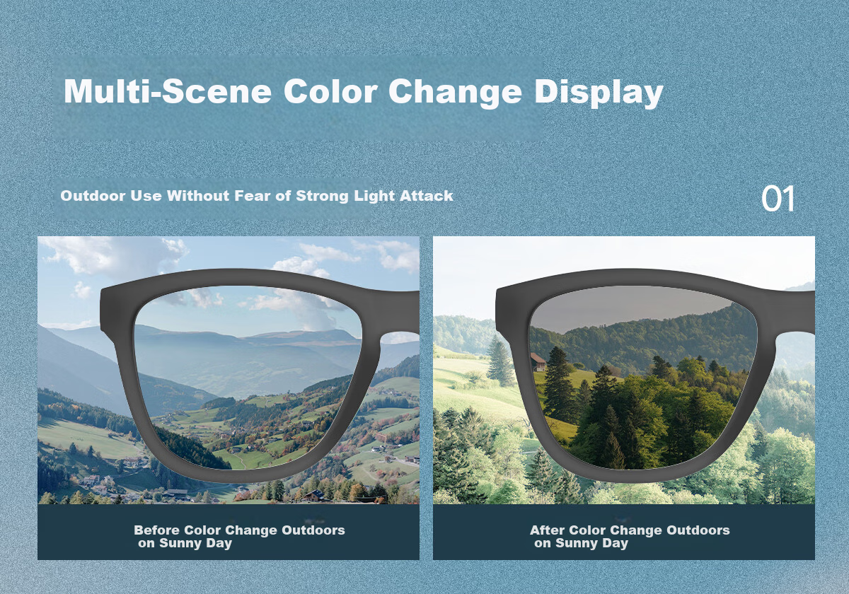 ZIPPO USA Lightweight Outdoor Photochromic Polarized Sunglasses Mountaineering Protective Day and Night UV Protection 75619C4-95 4