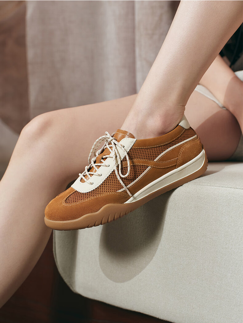 Senda Guo Yuxin Same Style Little Pony Training Shoes Women 2026 Spring New Ma Shang You Qian Agan Sneakers 4NRD5 Brown Size 35 17