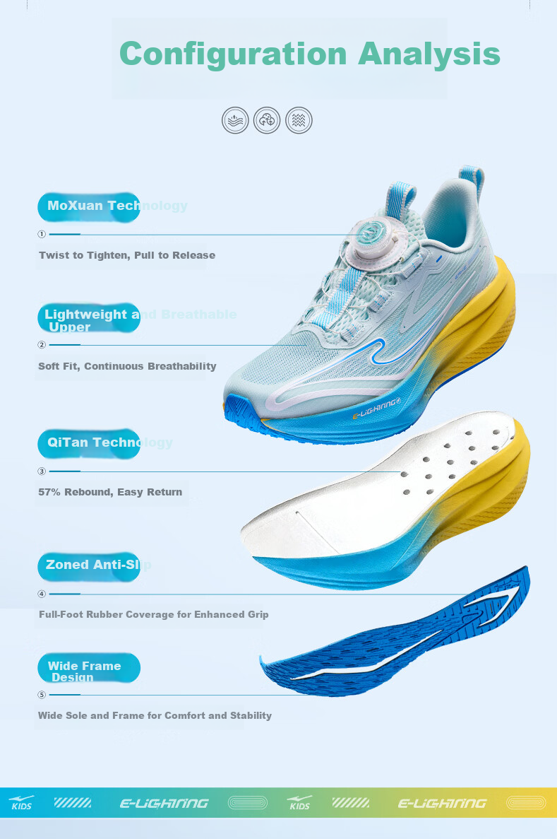 ERKE Kids Unisex Shock Absorption Sports Shoes Children's Dial Running Shoes Microcrystalline White/Signal Red Size 39 2