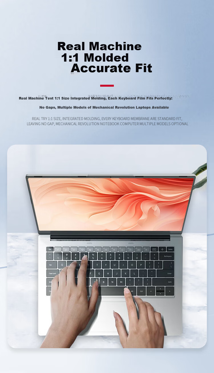 JPLAYER Keyboard Protector for Mechanical Shark Shuguang 16Air 2023 Model, 16-Inch Laptop Protective Film, Dust-Proof, High-Definition, Highly Transparent 2