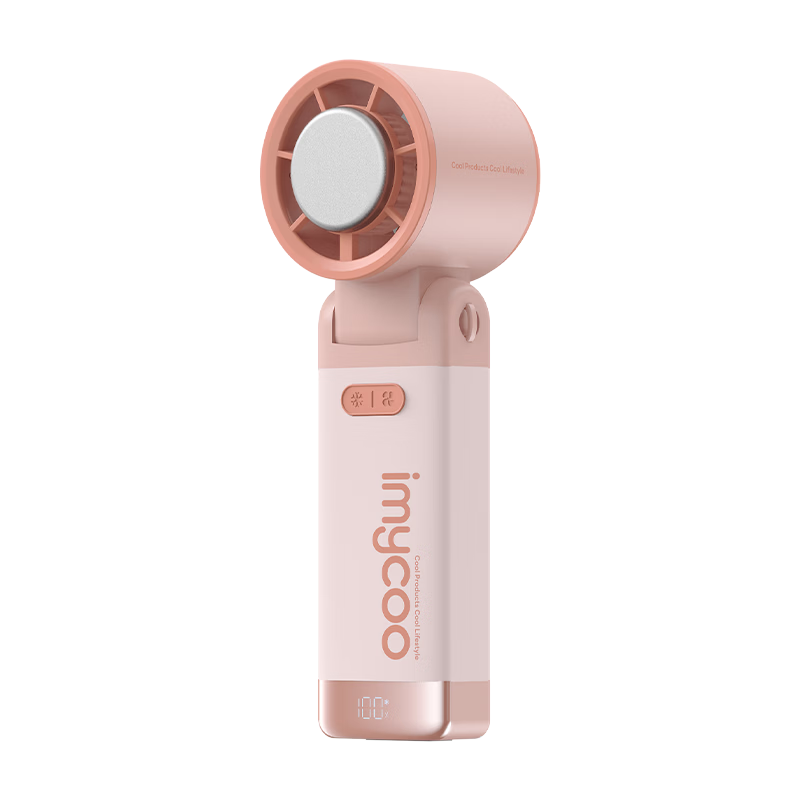 AIMIKU Skin-friendly Silicone Handheld Mini Fan Cooling Ice Compress Student Silent Neck-hanging Foldable Desktop Small Rechargeable Long Battery Life Portable Personal Cooling Device