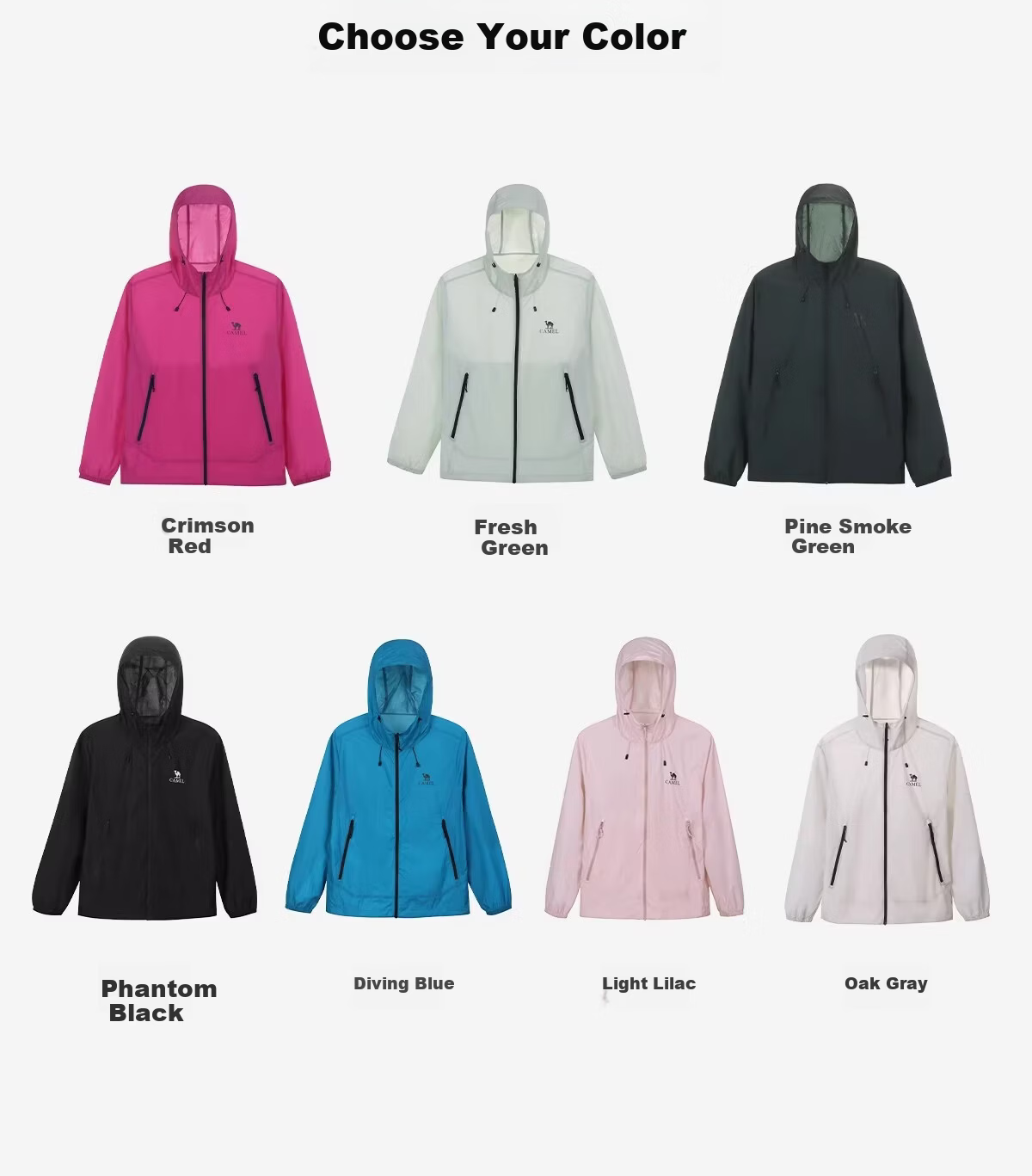 CAMEL [Wang Junkai Edition] 2026 Spring Summer Unisex Breathable Cooling Windproof Water-Repellent Sports Jacket 22