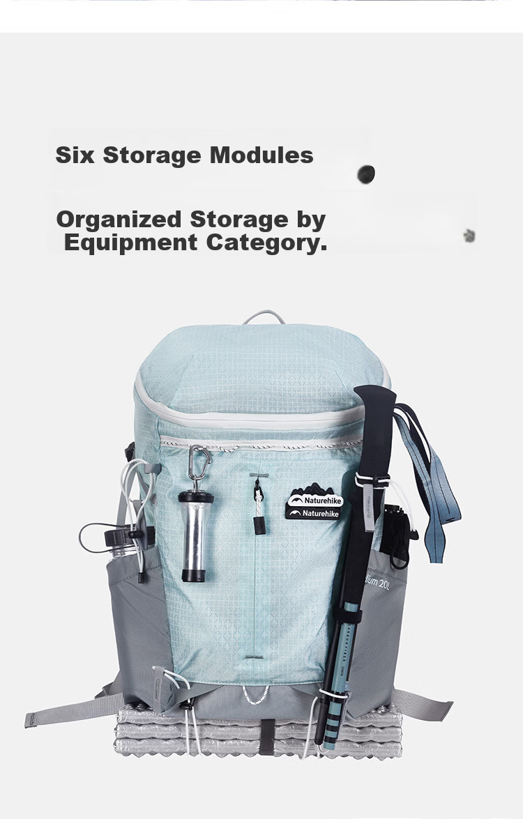Naturehike Nuoke Helium 20L Ultralight Hiking Backpack Lightweight Outdoor Travel Daypack for Men and Women 6