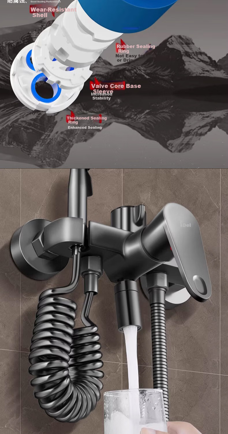 Del 28-Year Brand All-Copper Body Shower Set Bathroom Pressurized Multifunctional Adjustable Shower 509 7