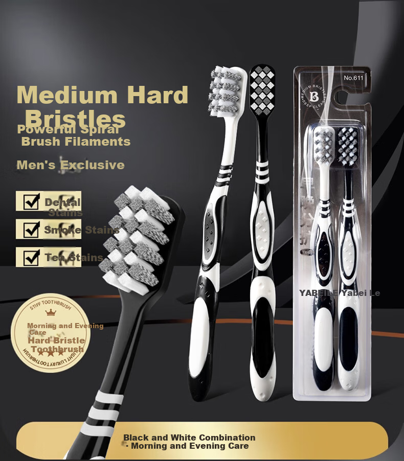 DAGO Wide-Head Soft Bristle Toothbrush for Adults, Travel Toothbrush, Gentle Silk Bristles, Family Pack for Men And Women, Special Set *6 1