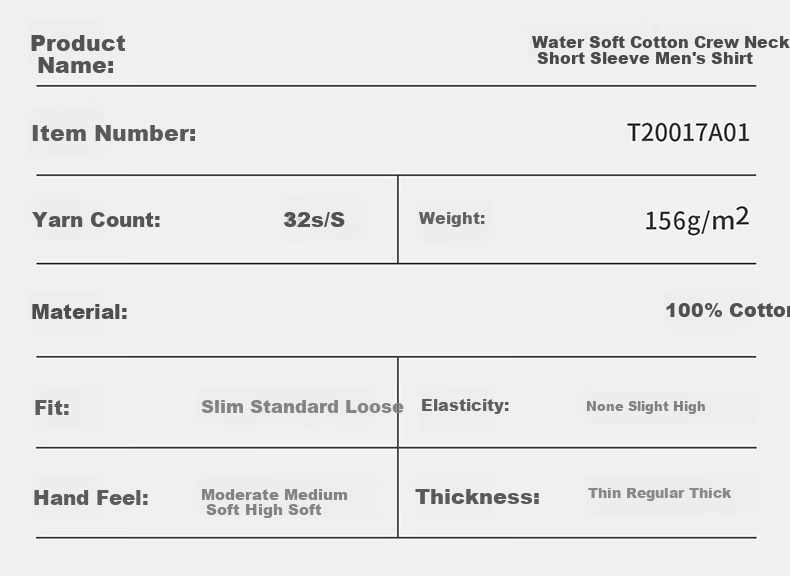 Threegun [Pure Cotton Breathable] Men's T-Shirt Round Neck Short Sleeve Casual Basic Top 13