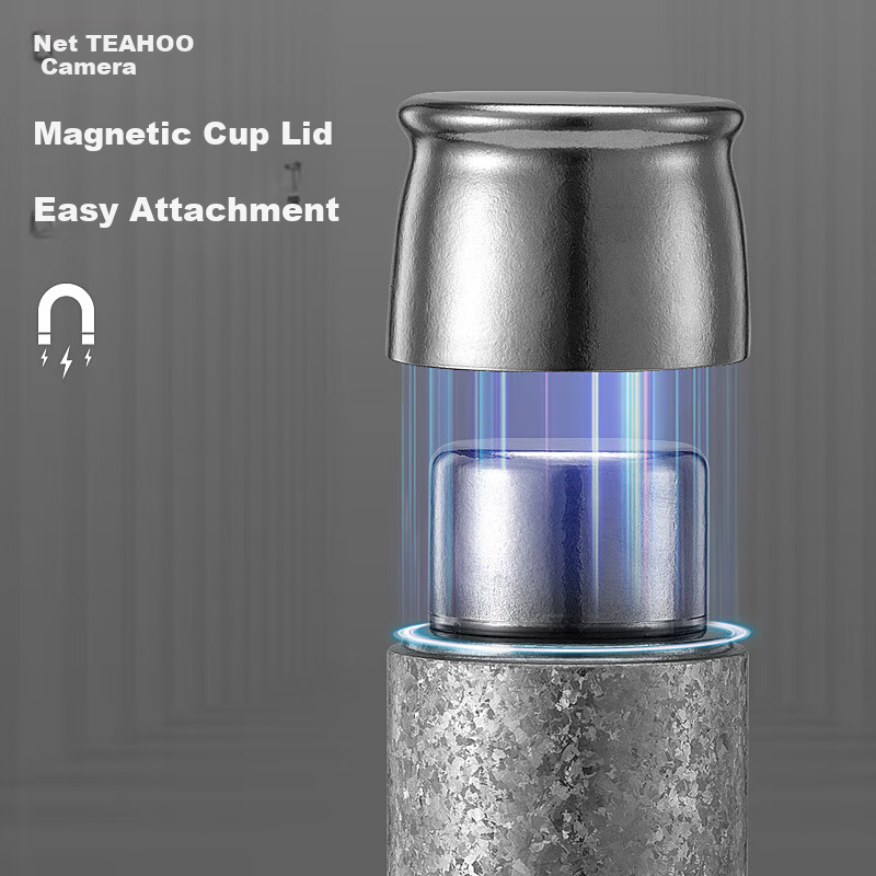 Qihu Pure Titanium Insulated High-End Tea Infuser Water Bottle Outdoor Tea Brewing Gift Custom Silver 400ml
