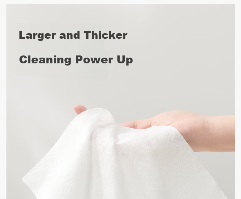 Jieyu [Wu Huang Cat Collaboration] Cotton Soft Towel 60 Sheets 20*20cm Pure Cotton Dual-Use Disposable Face Towel 1 Pack 10