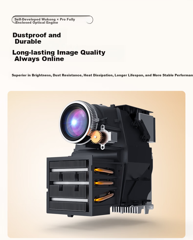 Dayancheng C3 Max Dream Cabin [850CVIA] [TOF Focus], High-Brightness Gimbal Projector, Home Ultra-High Definition Bedroom Portable Projector, High-Definition Smart Home Theater 7