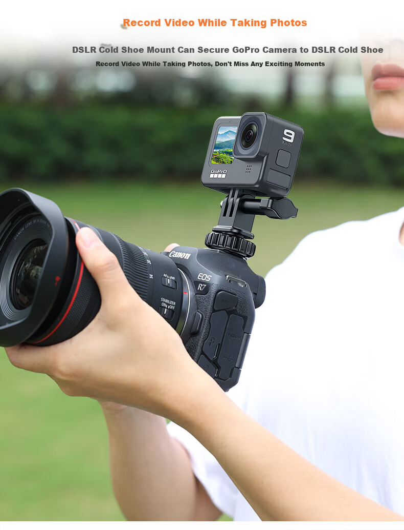 VRIG AC-80 Lightweight Tripod Selfie Stick 360° Pan Head for DJI Action 6 5 Pro 4 Nano Insta360 Sports Camera Selfie Stick 8