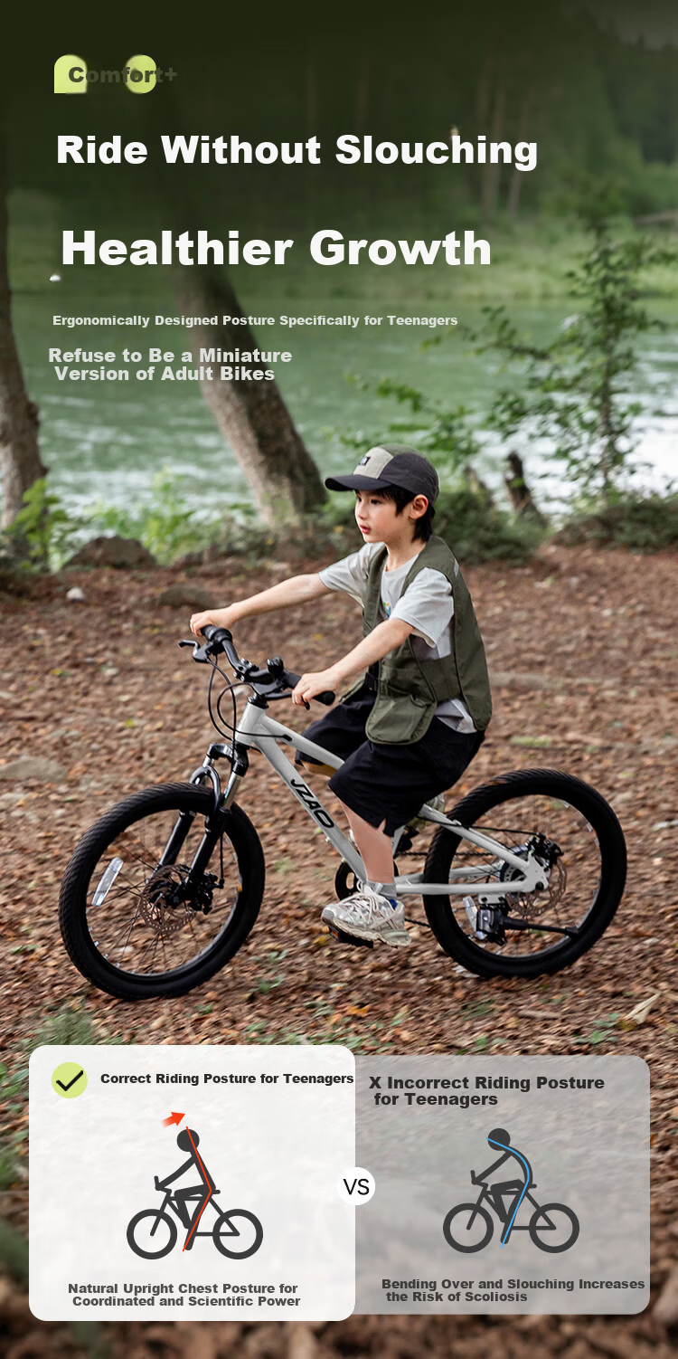 JD Original Lingyue Children's Bicycle Sold by JD Mountain Bike for Ages 3-6, Student Bicycle for Boys And Girls, 16-Inch Lime Gree 5