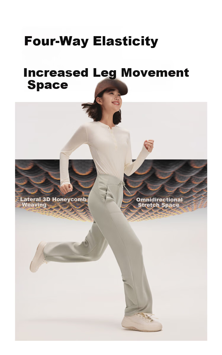 Beneunder High Elasticity Straight-Leg Pants for Women Slim Fit Casual Quick-Dry Breathable Sports Pants Autumn Versatile SF150 19