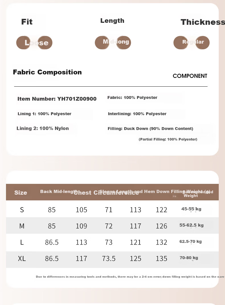 Yalu Long down Jacket for Women, 2026 New Style with Detachable Hood, Windproof, Warm, Fashionable, Thickened Autumn And Winter Coat 6