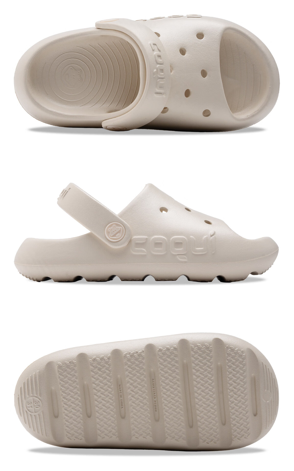 Coqui Kids Clog Shoes Unisex Children's Slippers Eco-friendly EVA Non-slip Sandals Candy Pink Size 34-35 CQ2213 11