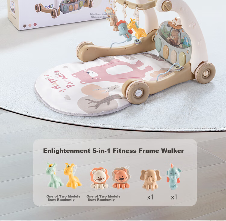 Knowledge Garden Baby Toy Fitness Frame Rocking Chair Foot Piano for 0-6 Months Newborn Full Moon Gift 9