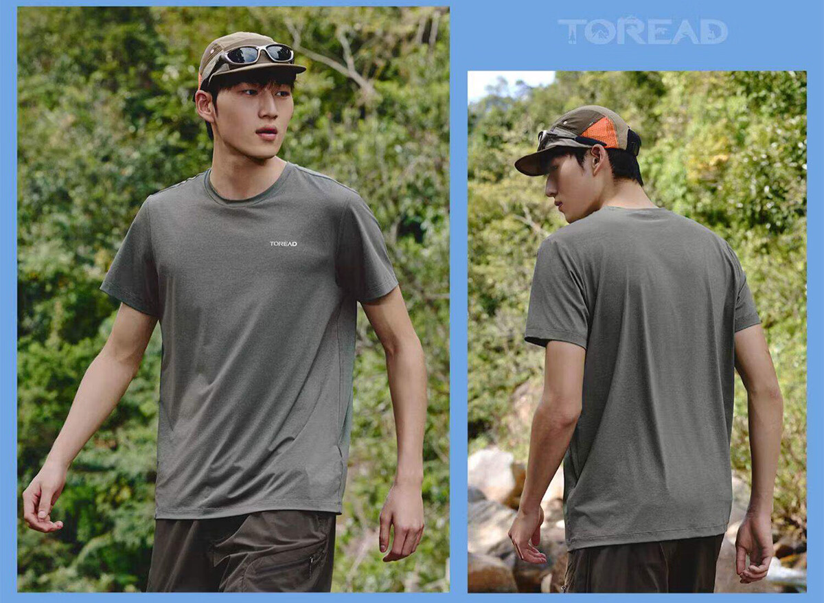 TOREAD Quick-Dry T-Shirt 26 Spring Summer New Couple Breathable Short Sleeve Sun Protection Round Neck Stretch Sports Top TAJJBO81754 31
