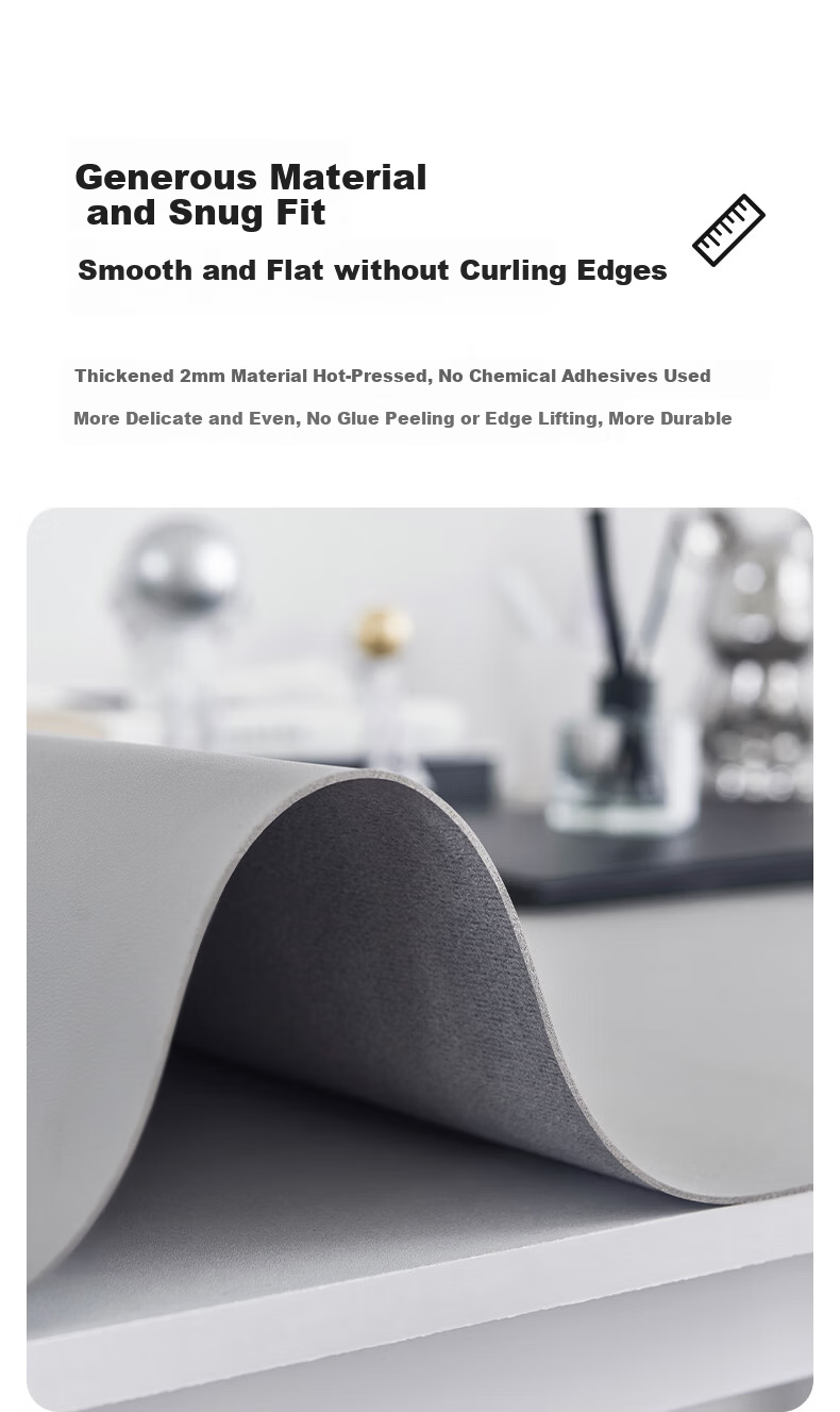 DIY Workshop Extra Large Leather Office Gaming Mouse Pad Desk Writing Mat Desk Mat Dining Table Mat Keyboard Pad Fresh Style Thickened Waterproof Stain Resistant Wear Resistant 600*400 Large Thickened 3