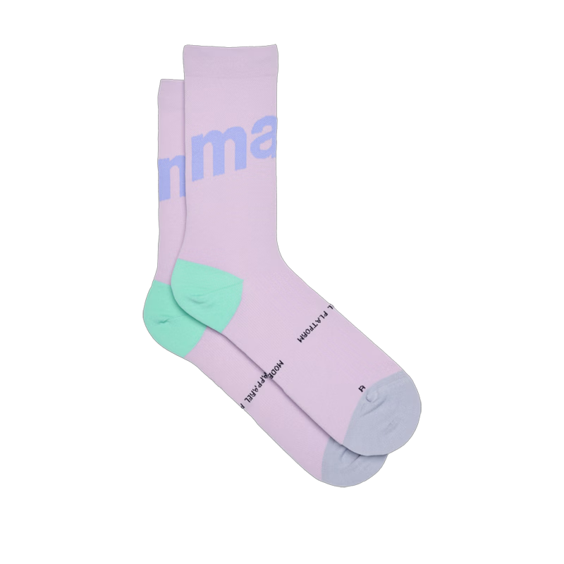MAAP Training Team Socks, Men's And Women's Athletic Outdoor Professional High-Top Cycling Socks, Black, Size S/M