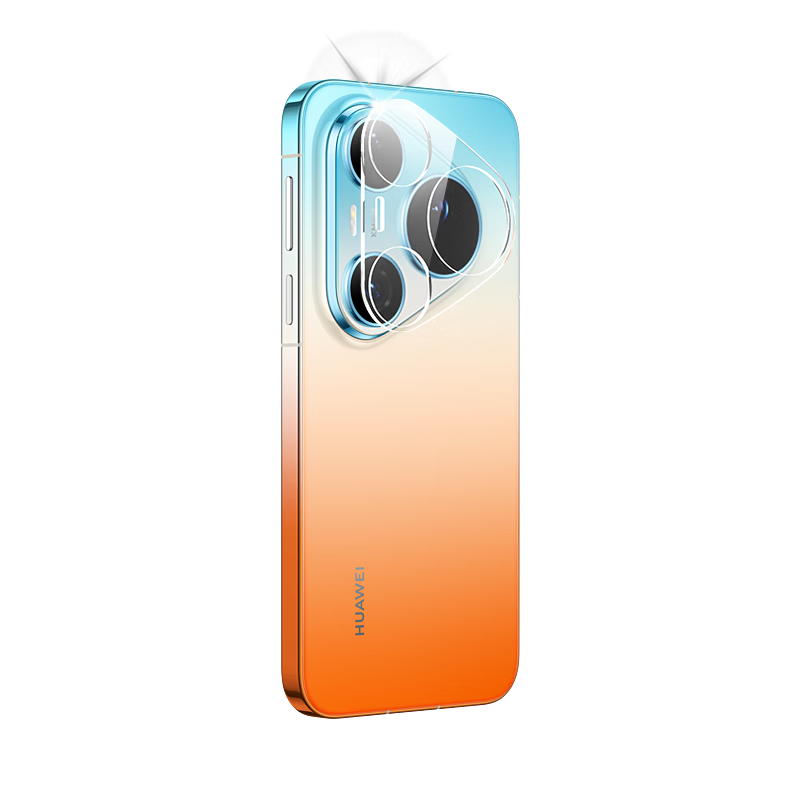 ESCASE [2-Pack] Full Coverage Transparent Camera Lens Protector for Huawei Pura90 Pro Max, Anti-Drop and Anti-Fingerprint
