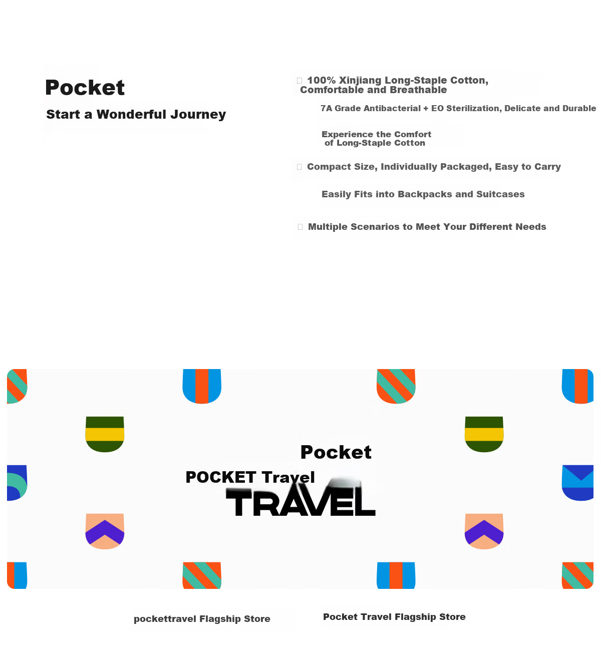 Pocket Travel Children's Disposable Cotton Antibacterial No-Wash Youth Boxer Daily Panties Girls Boxer 30pcs Size S 18