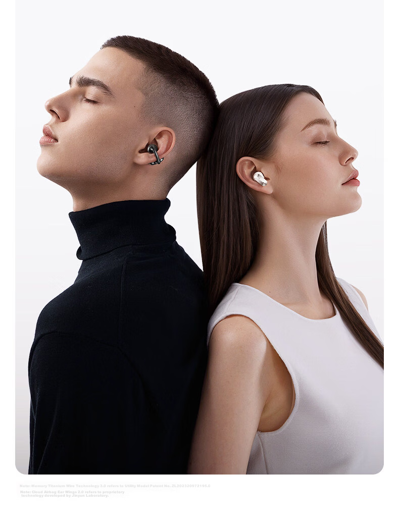 Jinyun 2026 Latest AI Noise-Cancelling Dual Bluetooth Earbuds In-Ear Clip-On Two-in-One Deep Active Noise Cancellation Long-Lasting Comfortable A30s 11