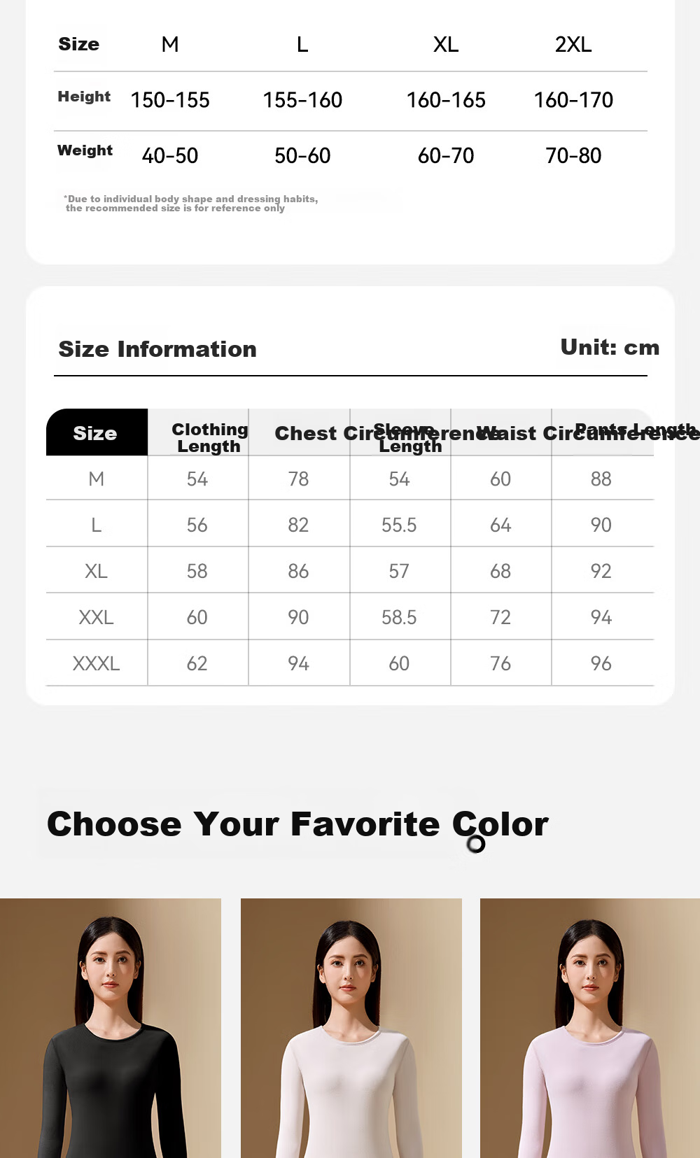 YAYA Thermal Wool Women's Warm Underwear Set Autumn Winter Fleece Lined Thickened Base Layer Top and Pants 4