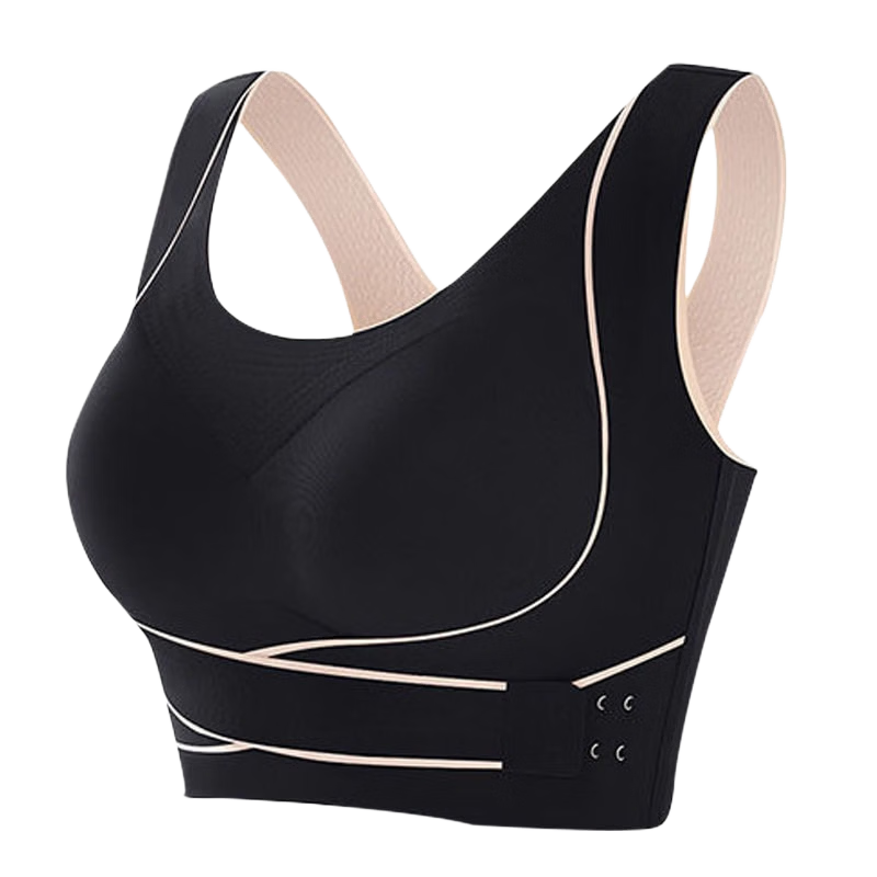 GUJIN 2-Pack Summer Wireless Push-Up Bra for Small to Large Bust, Sexy Back Design, Side Support, Women's Sports Bra, Size S