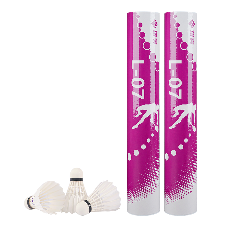 Lingmei Feather Badminton L07 Durable Stable Flight Training Competition Shuttlecock Selected Duck Feathers 12-Pack Speed 77