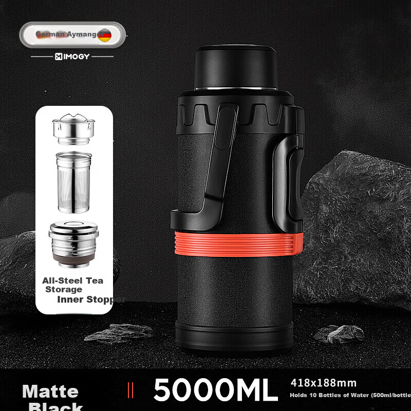 IMOGY German Aemanger Travel Thermos Insulated Bottle Outdoor Large Capacity Home Portable Car Warm Flask Hot Water Bottle