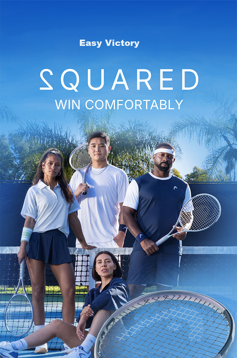 HEAD Tennis Racket SQUARED Series 2026 Full Carbon Professional Tennis Racket for Men and Women 1