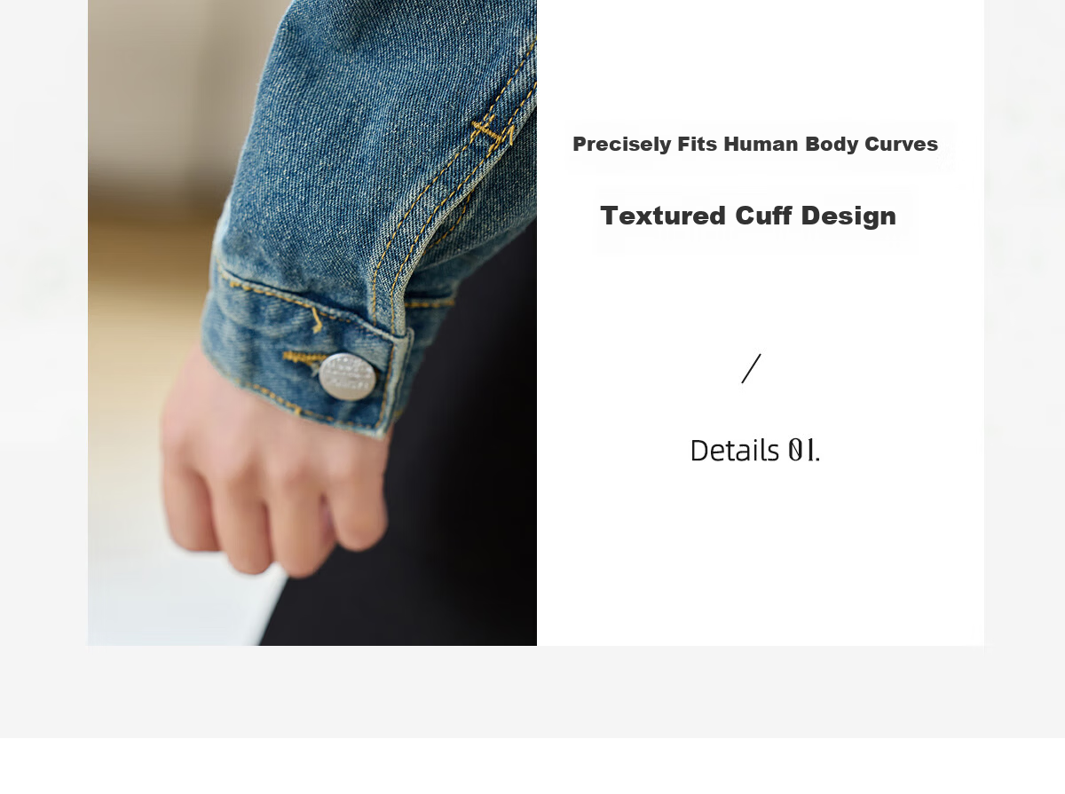 Chushen Spring Autumn Denim Short Jacket Women Turn-down Collar Pocket Vintage Niche Versatile Fashion Top S143U5005 5