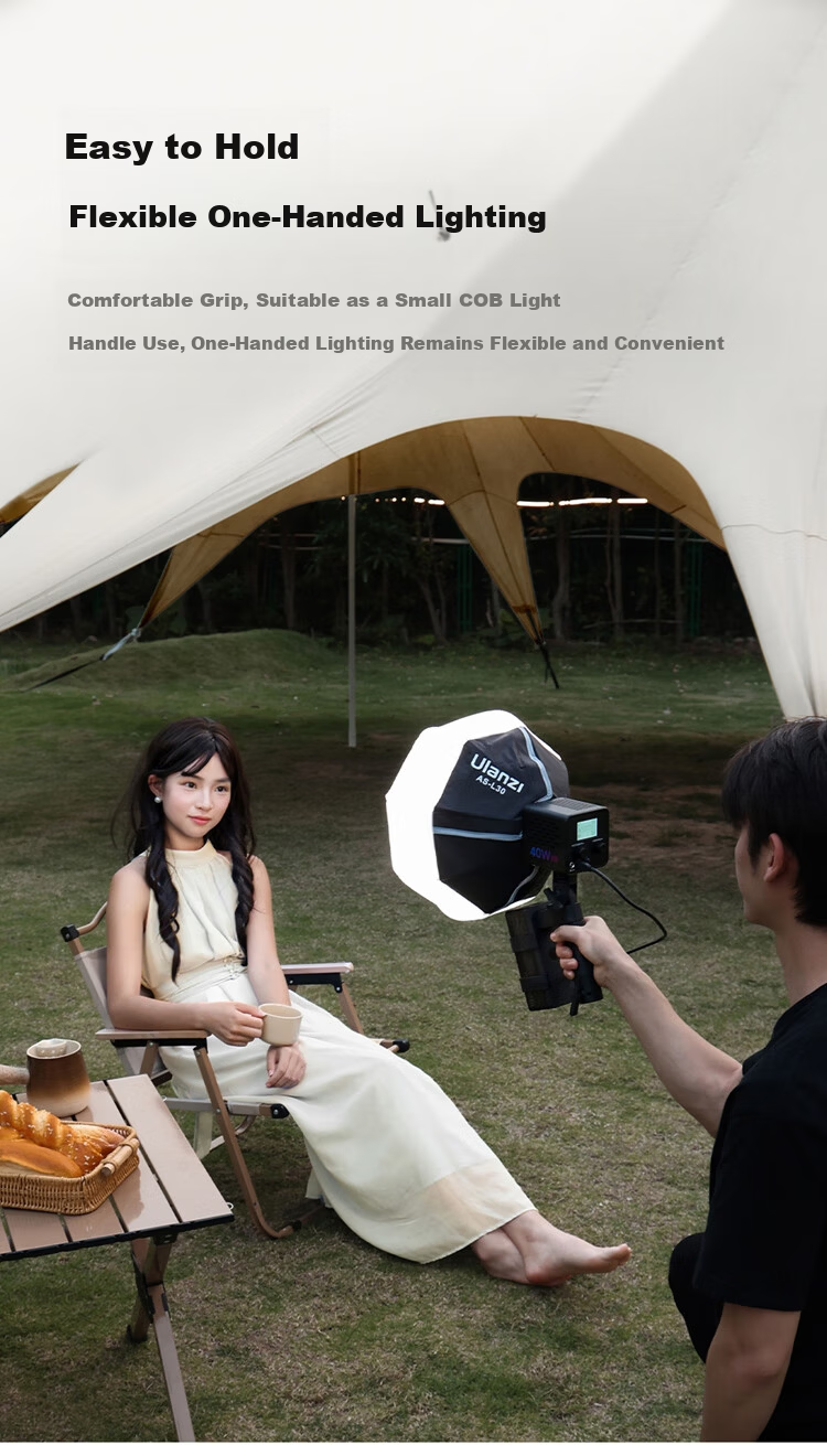 Ulanzi LA06 Portable Power Bank External Light Handle Bracket Fill Light Stand Photography Light Flashlight Accessory 2