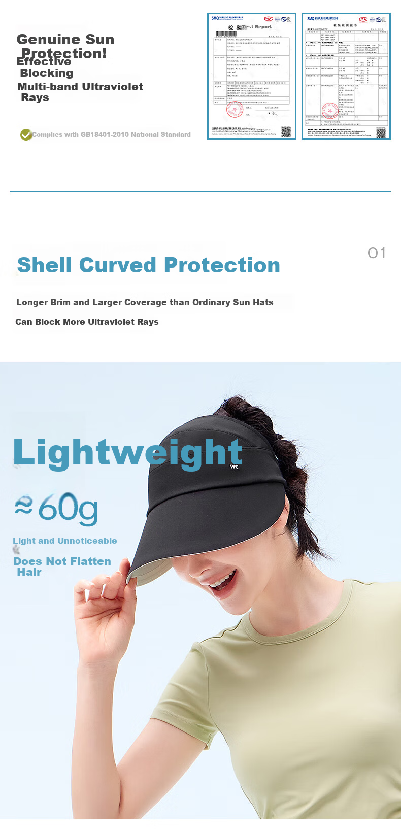 VVC Sun Hat for Women, Summer Wide Brim UV Protection Sun Hat, Ponytail-Friendly Fisherman Sun Hat for Travel, Ice Mist Pink 7