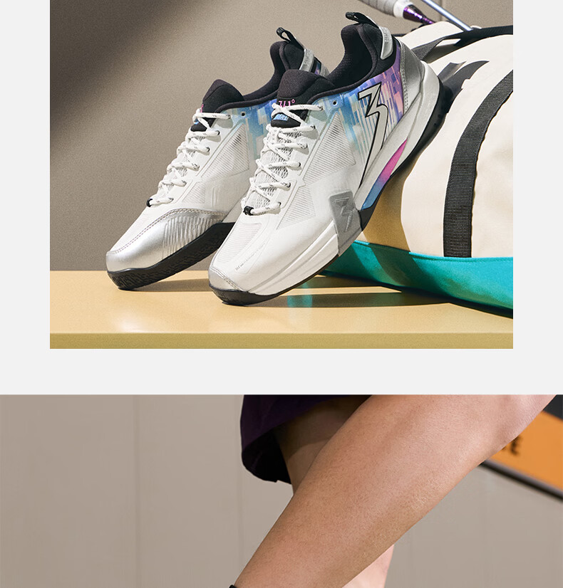 361° Men's Sports Badminton Shoes Winning PRO V2 Professional Shock Absorption Non-Slip Wear-Resistant Training Shoes 672624401-1 33
