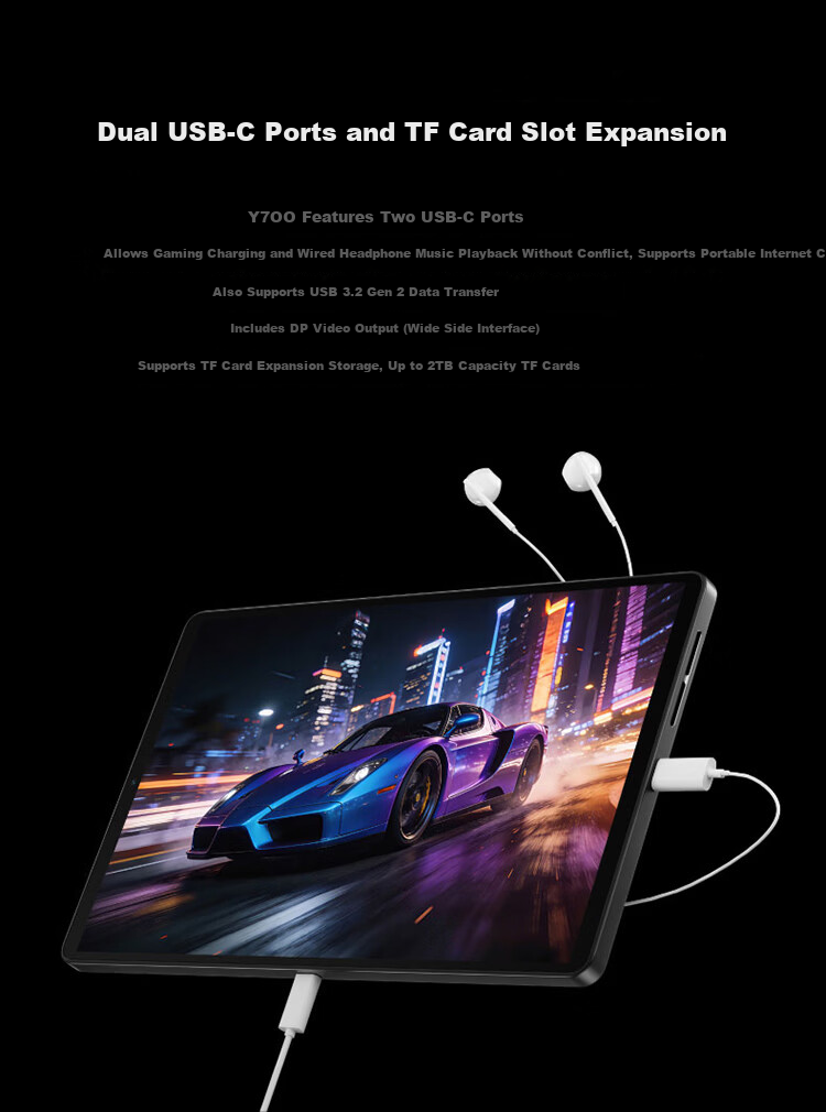 Lenovo Legion Y700 5th Gen AI Gaming Tablet 8.8" Pad Snapdragon 8 Gen 3 3K 165Hz E-sports Display 12GB+256GB White National Subsidy 11
