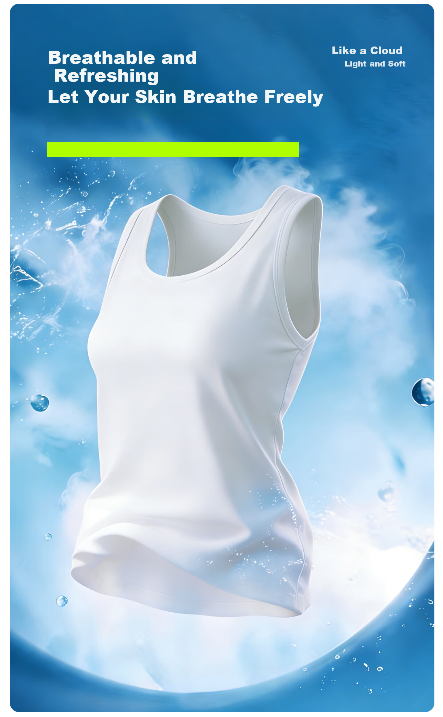 Youkeshu Women's Camisole Tank Top Slim Fit Breathable Sports Base Layer Outerwear Side Coverage 5