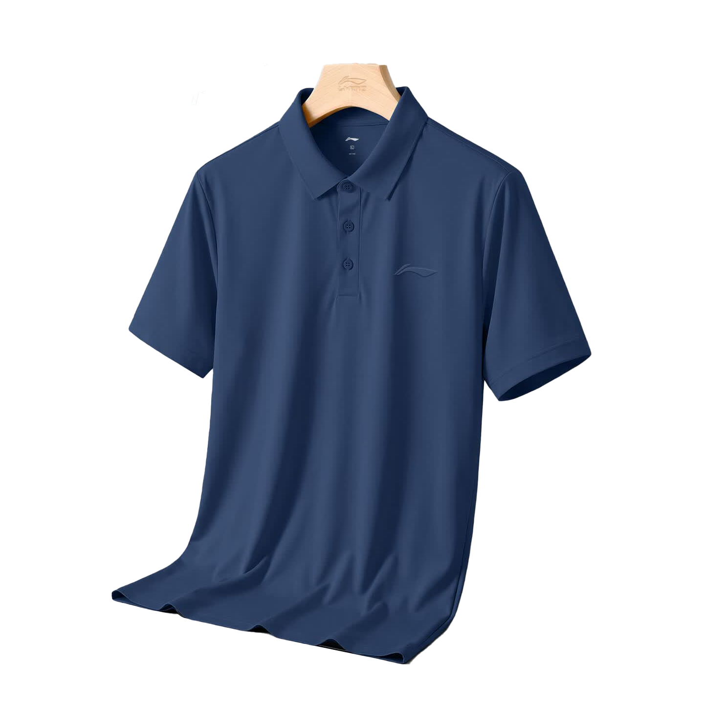 LI-NING Men's Polo Shirt Short Sleeve 2026 Summer New High-End Cotton Breathable T-Shirt Collar Casual Sportswear