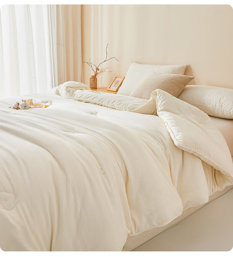 MUJI Class A Cotton Quilt 100% Xinjiang Cotton Spring and Autumn Quilt Core Four Seasons Air Conditioning Quilt 150*200cm 5 Jin 1