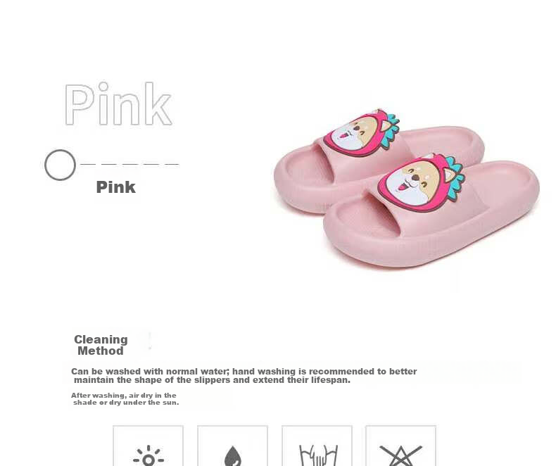 Huameijianbu Cartoon Dog Parent-Child Style Bathroom Indoor And Outdoor Wear Soft Elastic Slippers Men's Model HM901817 Dark Gray Size 44-45 11
