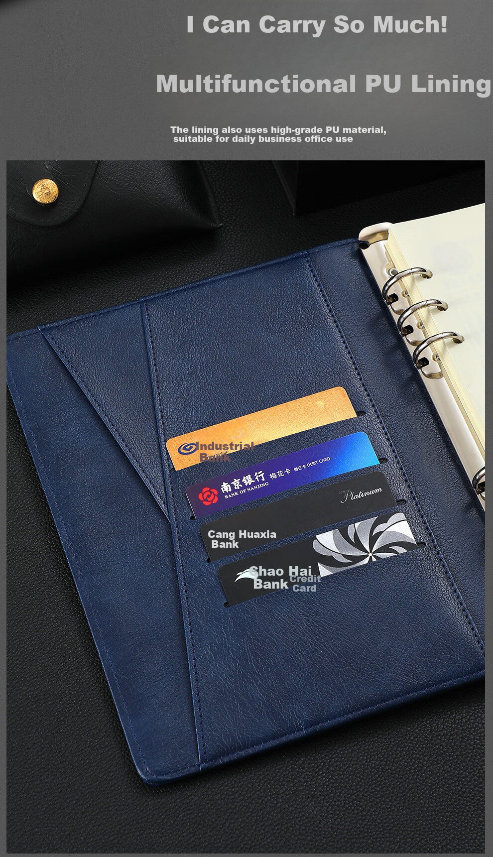 Jiaranheng Mid-Autumn Festival Gift for Male And Female Teachers, Rechargeable Notebook Power Bank, Office Gift, Customizable Wireless Charging Multi-Functional Journal, Portable Power Bank Loose-Leaf Notebook 5