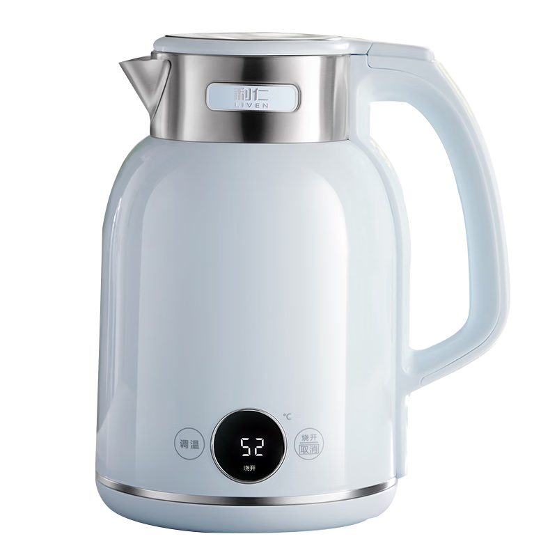 Liven Electric Kettle 316L Stainless Steel Double-Layer Seamless Integrated Inner Pot 1.7L 1800W Auto Power-Off Health Temperature Control Kettle SH-D1720【Price Guarantee 618】