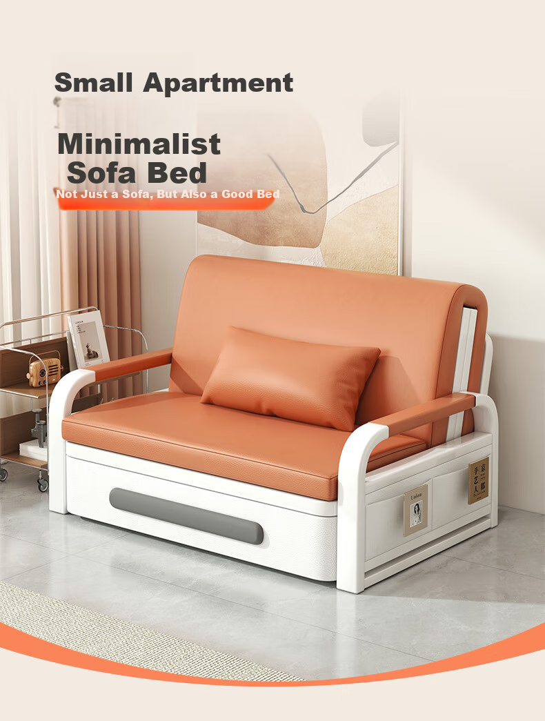 Yamile Foldable Sofa Bed 2-in-1 2025 New Model Pull-Out Foldable Multifunctional Small Apartment Single Sofa Bed 1